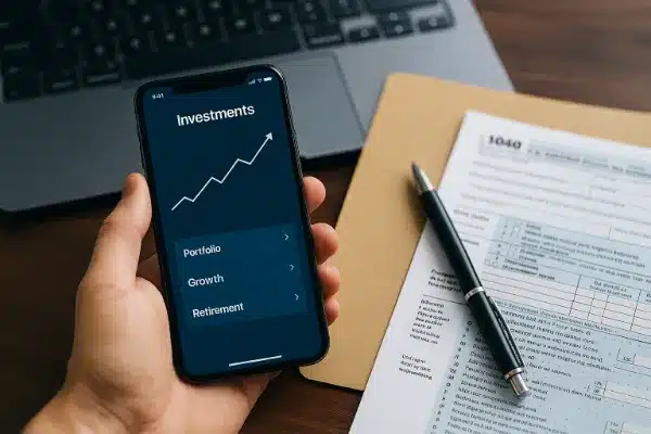 Aplicativos de Micro InvestimentoPessoa escolhendo aplicativo de investimento com foco em segurança e organização financeira