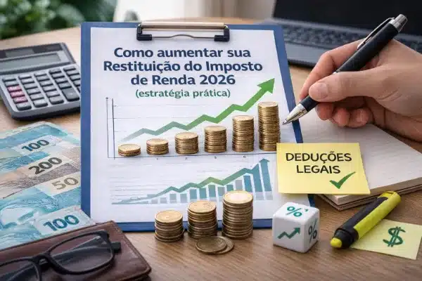 Como aumentar sua restituição do imposto de renda 2026 com deduções legais e planejamento financeiro
