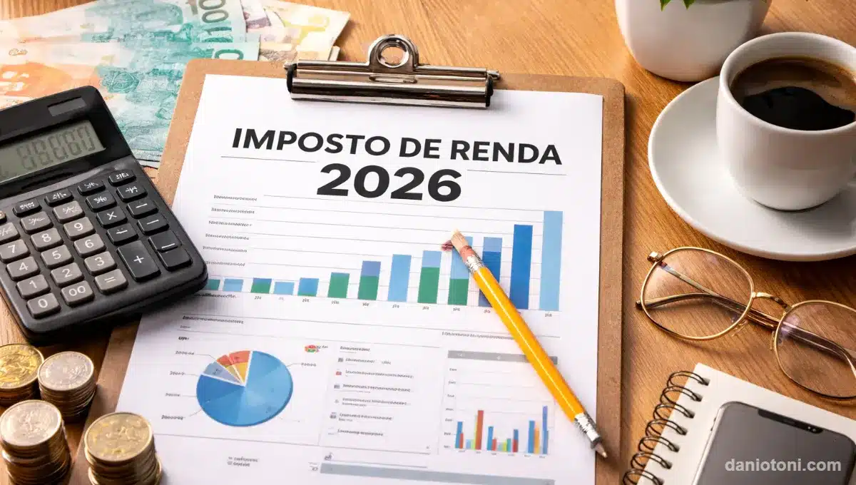 Simulação de imposto de renda 2026 com cálculo e planejamento financeiro