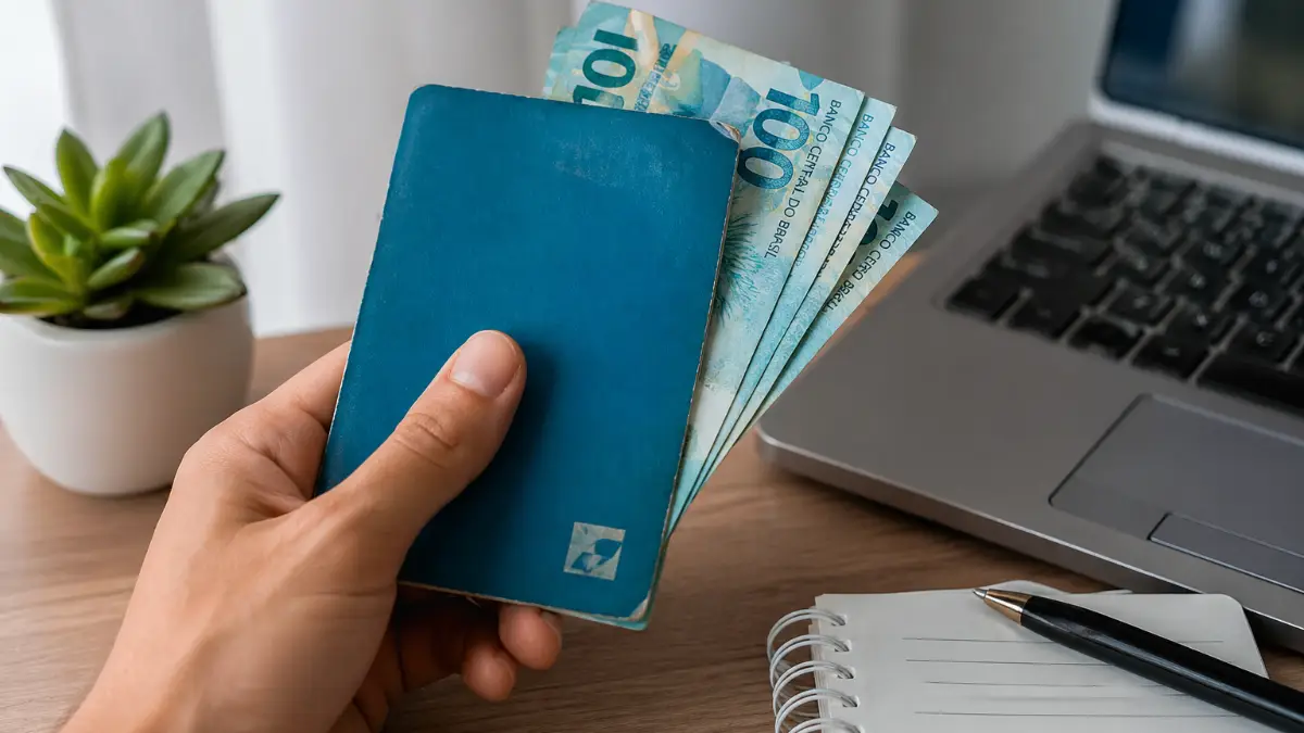 quantos anos dá para antecipar o FGTS em 2026 com exemplo de dinheiro sendo retirado