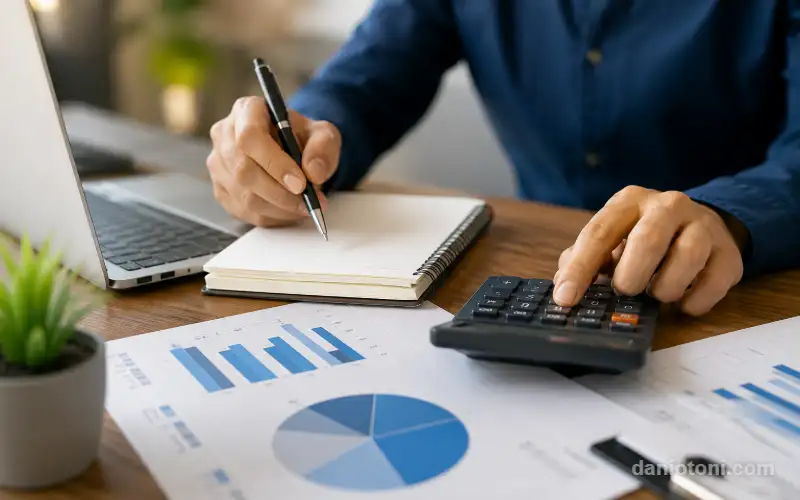 Pessoa comparando opções de investimento em relatórios financeiros para entender como saber se um investimento é bom.