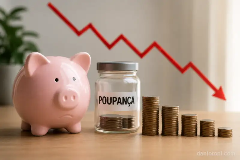 Quanto rende 10 mil investidos em 2026 comparado ao baixo rendimento da poupança diante da inflação.