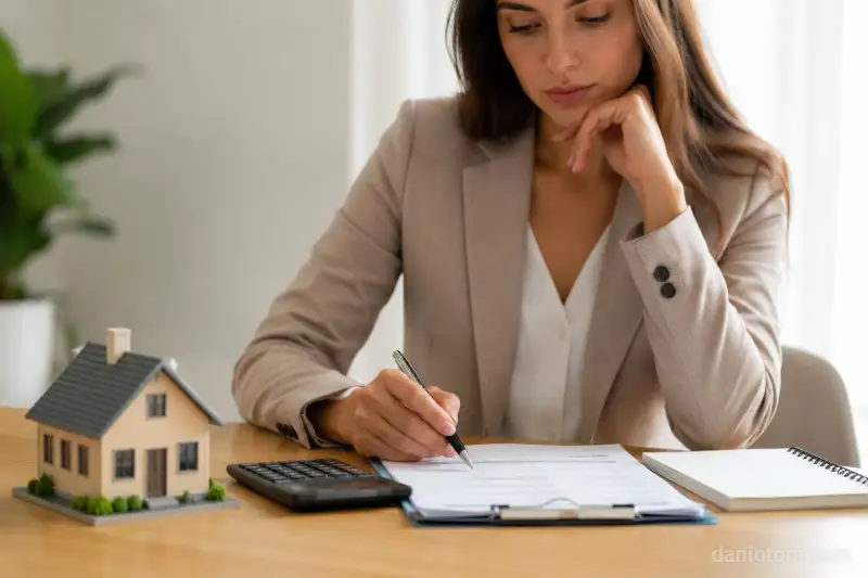 Pessoa analisando documentos para decidir com segurança sobre a portabilidade de financiamento imobiliário.