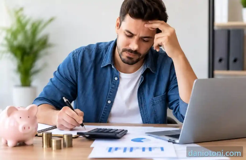 Quanto um MEI pode pegar de empréstimo – empreendedor analisando finanças para evitar endividamento.
